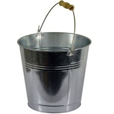 Large 15L Steel Metal Bucket