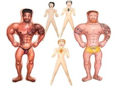 Blow Up Male Female Doll Hen Stag Party Fancy Inflatable Man Woman 5FT Tall