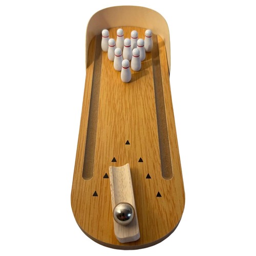 30cm wooden desktop bowling - desktop,