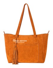 Women's Suede Real Leather Tote Bag Daily Fashion Bag