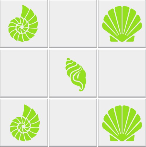 Bathroom tile stickers - tile, sea