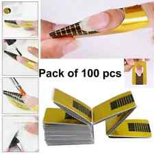 Gold Nail Forms Nail Self Adhesive Extension Tip Sculpting Guide Acrylic UV Gel.