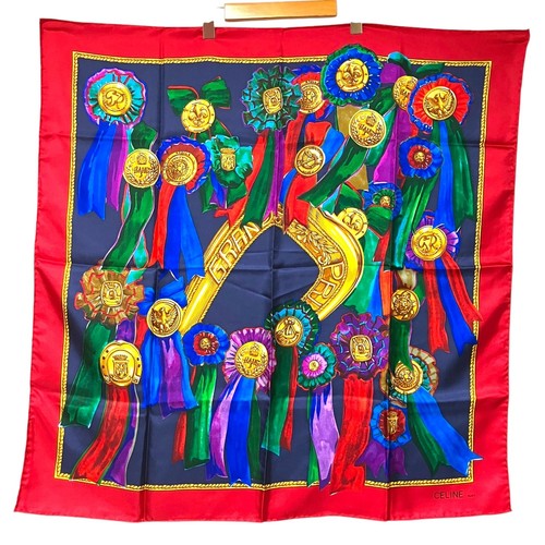 Celine rosette pattern silk - celine,
