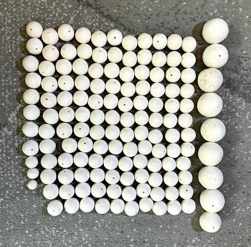 White compressed paper craft - white,