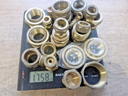 Scrap smelting brass 75kg - scrap, 1.75kg