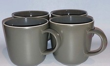 Royal Doulton Gordon Ramsay Mugs Slate Grey Bread Street Set of 4