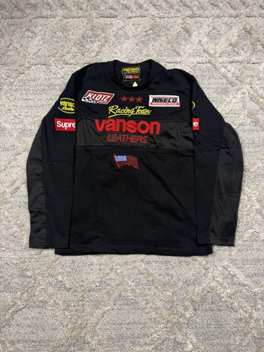 Supreme vanson leather black - supreme, l