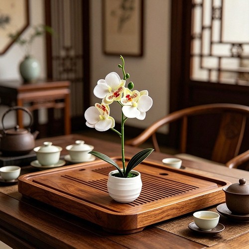 Artificial orchid with - orchid, 3