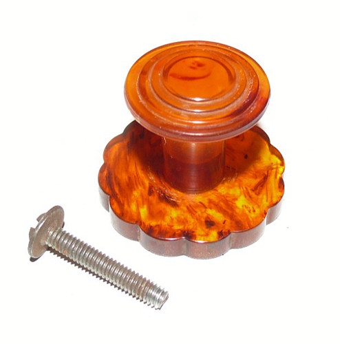 Vintage amber bakelite drawer - amber,