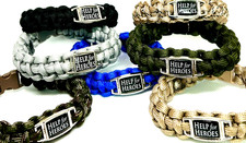 NEW COLOURS ADDED!  HELP for HEROES Bracelet (5 x Sizes) Donation to HELP4HEROES