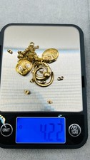 bundle job lot 9ct (375) Yellow gold Jewellery items Wearable & Scrap 4.22g