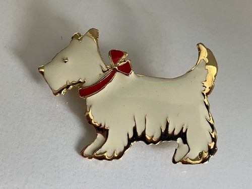 Scottish terrier brooch pin - brooch,