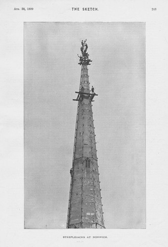 Norwich steeplejacks work - steeplejacks, at