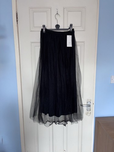 Size black netted tulle - size,