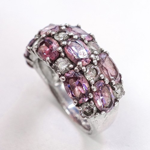 Vtg diamonique 925 triple - m, cz