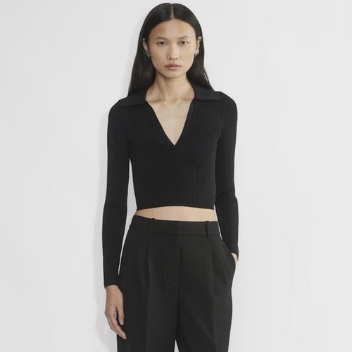 Aritzia babaton black ribbed - aritzia,