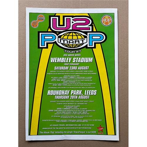 Pop mart tour 1997 - u2,