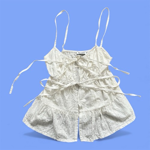 Meet there white eyelet tie - meet,