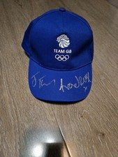 Laura And Jason Kenny Signed Team Gb Cap Olympic Cap *PHOTO PROOF + COA*
