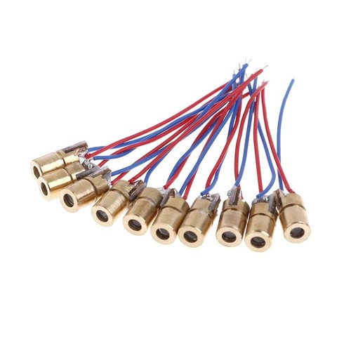 10pcs 650nm 6mm 5mw - 6mm,