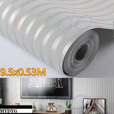 Silver Grey Stripe Wallpaper