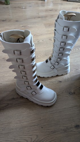 White platform gothic punk - gothic,