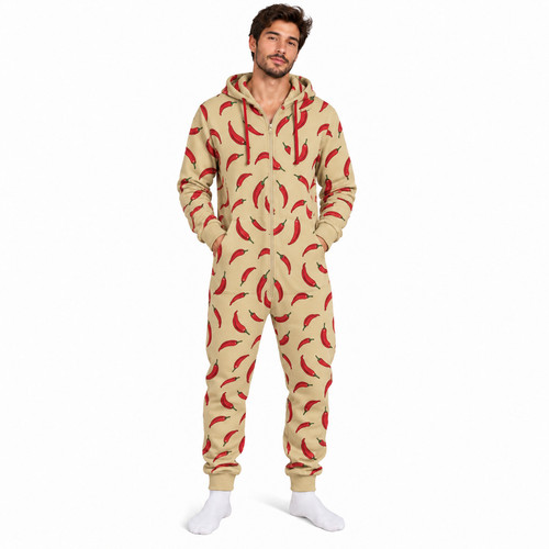 Mens fleece hooded 1onesie - mens,
