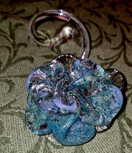 Vintage handblown blue - vintage, blue-teal