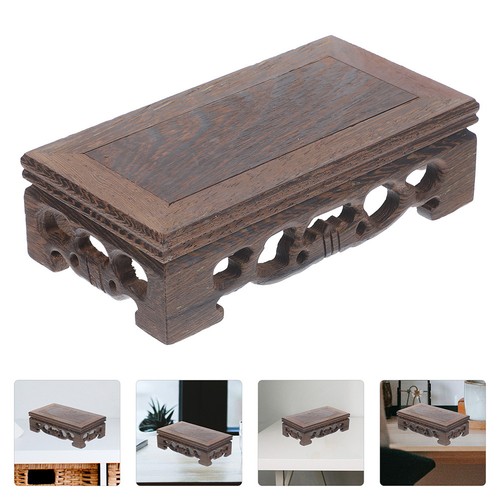 Wooden rectangular display - wooden,
