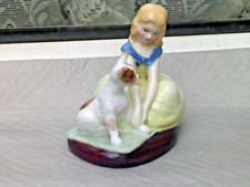 Sweet Royal Doulton Figurine Golden Days Girl with puppy 