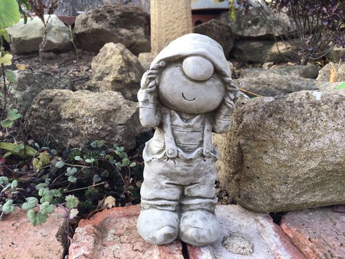 New cute garden stone boy - cute,