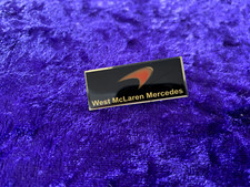 West McClaren Mercedes lapel pin badge - 1990s F1 souvenir