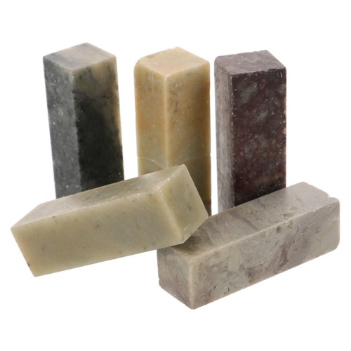 5pcs soapstone seal stone - 5pcs,