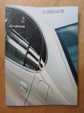 LEXUS GS300 & GS430 orig 2001 UK Mkt Prestige Sales Brochure