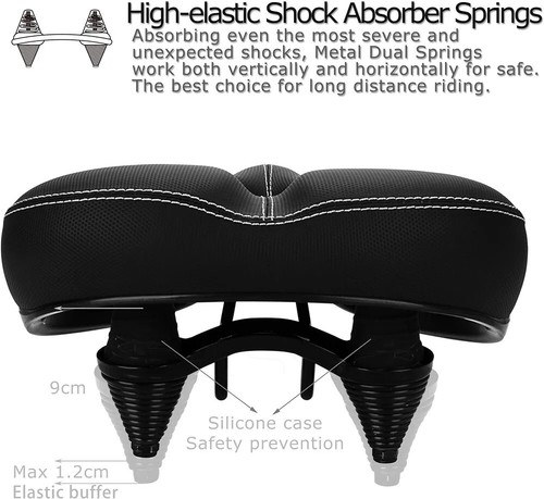 Saddle bike comfort sprung big - comfort,