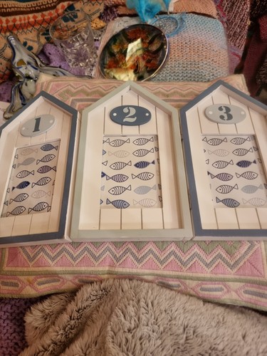 Wooden concertina beach huts - concertina,