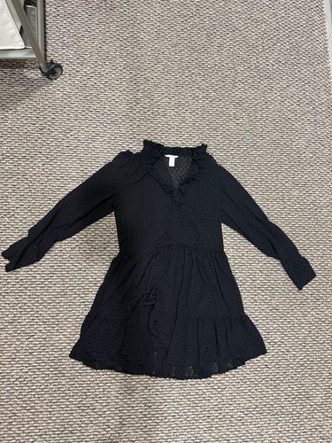 Black swiss dot ruffle - swiss,