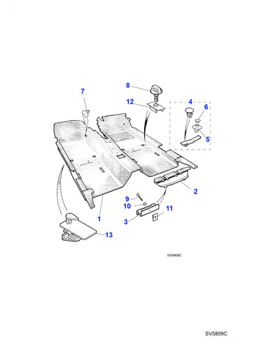 Jaguar genuine turn stud - jaguar,