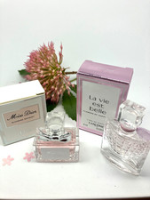 CHRISTIAN DIOR Miss Dior + LANCÔME La vie Belle WOMEN MINI PERFUME Miniature SET