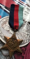 WWII Fullsize Original 1939 - 1945 Star Medal With Ribbon