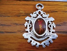 Superb Antique Victorian Silver Golf Fob Medal 1896.