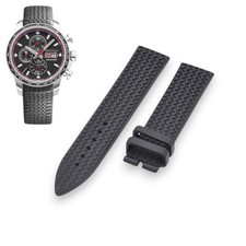 23mm Black Rubber Strap For
