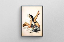 Vintage Pin-Up Blonde Girl