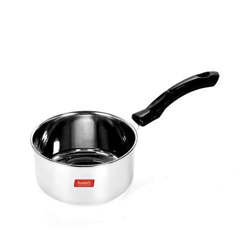 Stainless steel saucepan - steel,