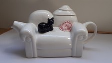 Cat teapot novelty black cat