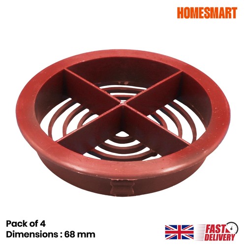 Brown plastic 68mm - 4, round