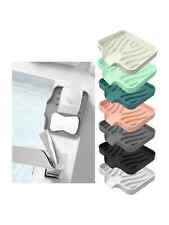 Silicone Soap Dish With Drainage Non-Slip Soap Holder Tray  For Bathroom