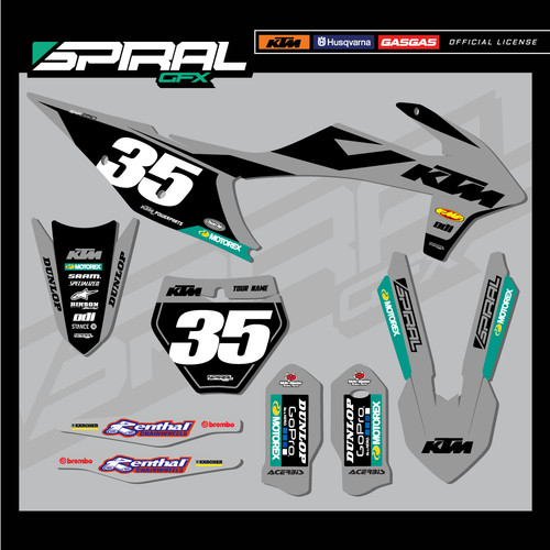 Custom graphics kit ktm sxf - kit,