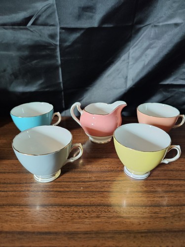 Colclough pastel cups - colclough,