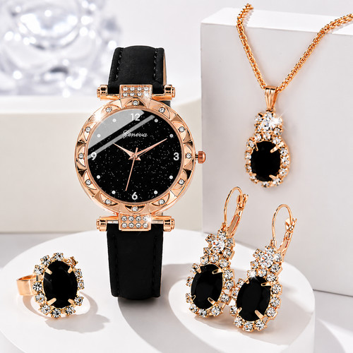 5pcs women watch jewellery - watch, set